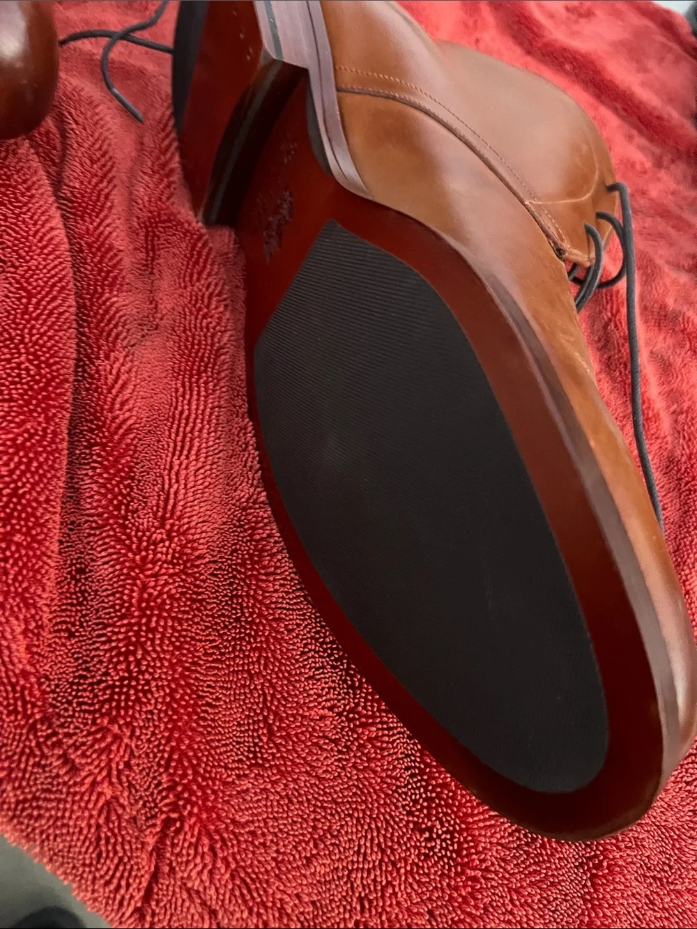 Cole Haan Men's Leather Chukka Boots - Cognac Brown Size 9